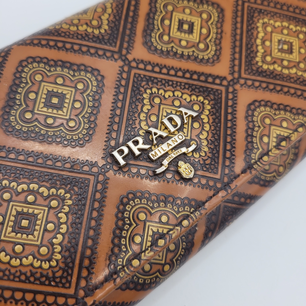 Prada Brown Patterned Women's Wallet - Picture 2 of 4